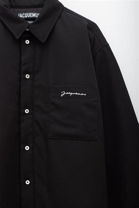 JACQUEMUS BLACK LA CHEMISE BOULANGER SHIRT IAMNUE