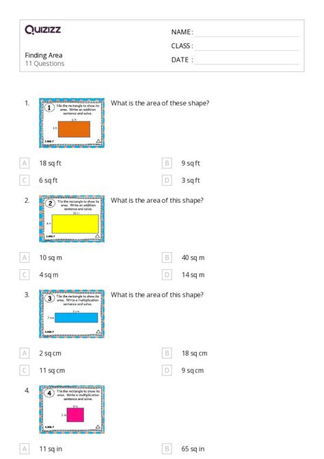 50 Area Worksheets For 3rd Grade On Quizizz Free And Printable