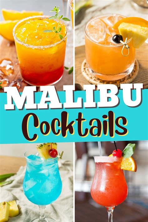 17 Easy Malibu Cocktails Recipe Malibu Cocktails Malibu Drinks