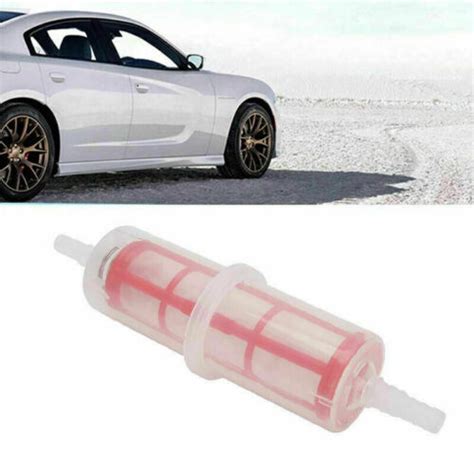 1x Large Inline Diesel Fuel Filter 8mm 10mm Clear Plastic For Honda Civic Accord Ebay