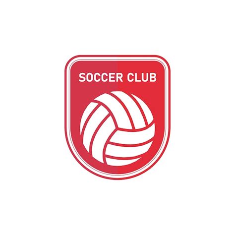 Premium Vector Soccer Logo Red Simple Design