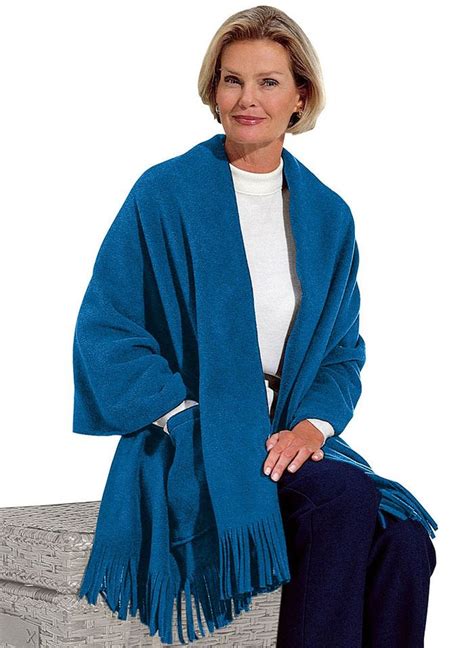 Fleece Shawl Clothes For Women Outerwear Women Fleece Poncho