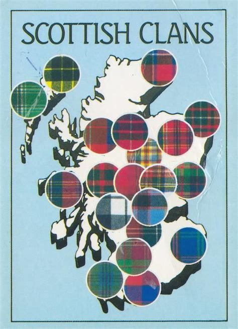 Map Of Scottish Clans Scotland