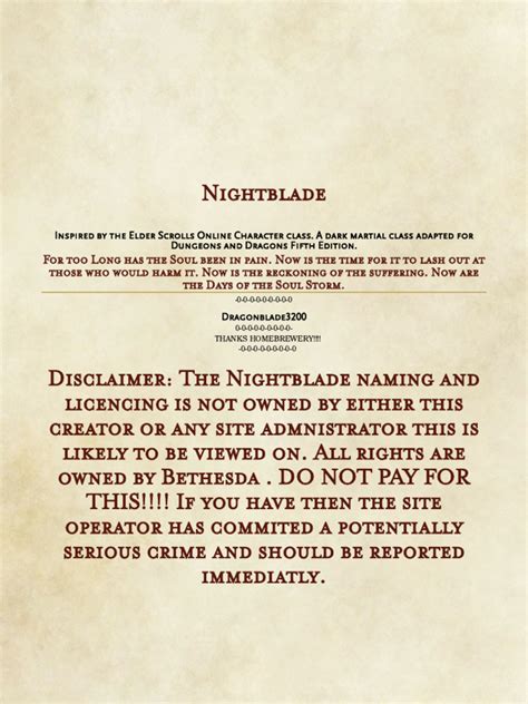 Nightblade | PDF