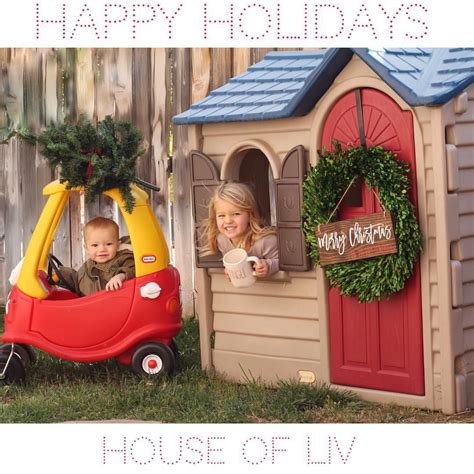 Happy Holidays From House Of Liv • Christmas Card • Toy Car Wooden