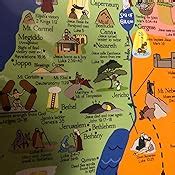 Amazon.com : Bible Story Map Poster (Laminated) - 18" x 24" For ...