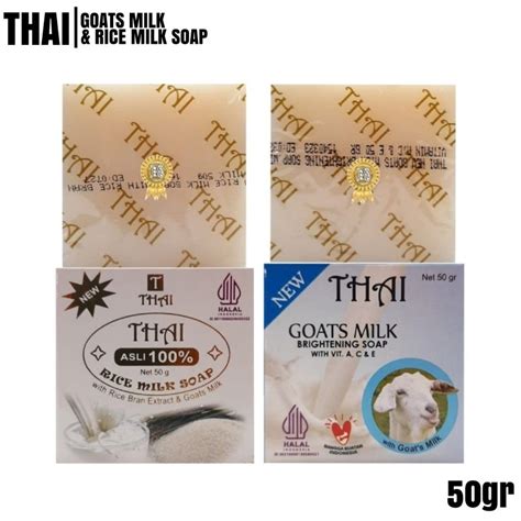 Jual Thai Goats Milk Rice Milk Brightening Soap Gr Bpom Satuan