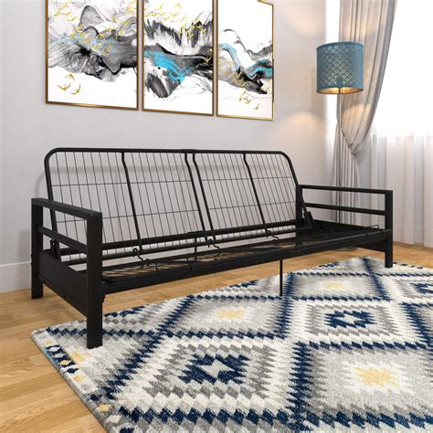 DHP Miles Metal Futon Frame, Multiple Colors - Walmart.com