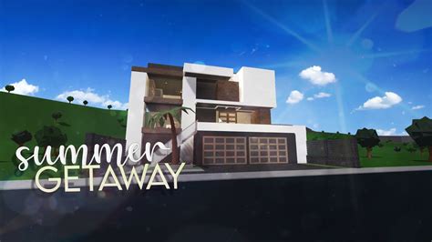 Bloxburg Summer Getaway House 350k House Build Youtube