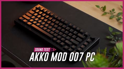 This Is Pre Built Akko MOD 007 PC Sound Test YouTube