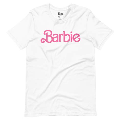 Barbie Classic Logo Unisex White T Shirt Mattel Creations