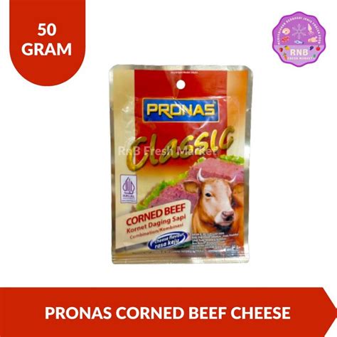 Jual Pronas Classic Corned Beef Cheese Flavour Netto Gram Shopee