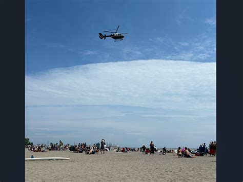 Police Volunteers Search Lake Erie For Missing Port Stanley Swimmer