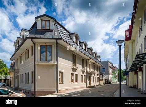 Cetinje old town pedestrian streets. Montenegro Stock Photo - Alamy