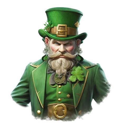 St Patricks Day Leprechaun Mascot With Beer Barrel 23337747 Png