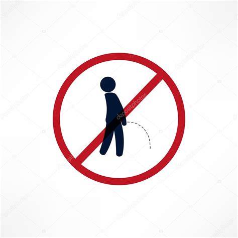 No Peeing Symbol — Stock Vector © File404 30384781