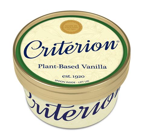 Criterion Vegan Vanilla Cup Consort Frozen Foods