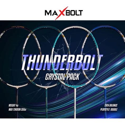 Jual Raket Badminton Maxbolt Thunderbolt Original Shopee Indonesia