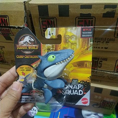 Jual Jurassic World Camp Cretaceous Snap Squad Mosasaurus Mosasaurio