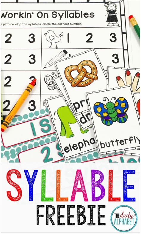 Syllable Lessons For Kindergarten