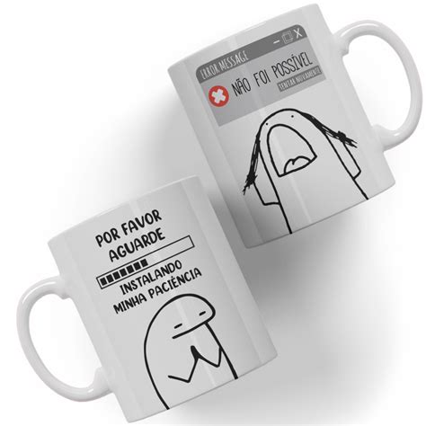 Caneca Flork Paci Ncia Meme Divertida Instalando Paci Ncia Shopee Brasil