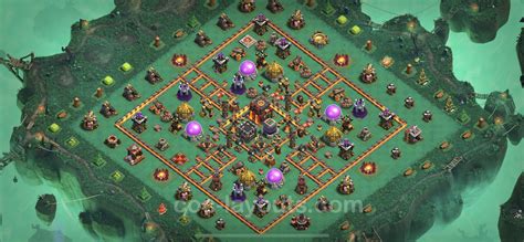 Best Base Th10 With Link Hybrid Anti Everything 2022 Town Hall Level