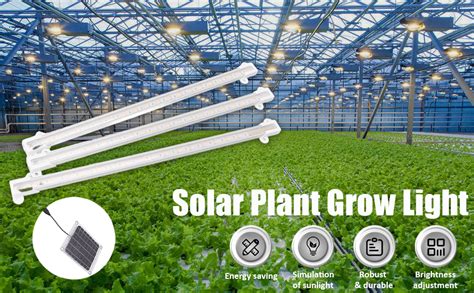 Solar Grow Lights For Outdoor Indoor Plants Led Solar Powered Grow Light Strip