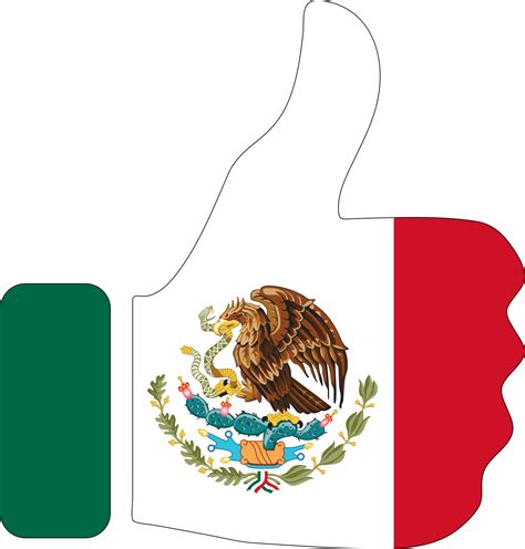 Flag of Mexico Mexico City Tenochtitlan Thumb signal United States ...