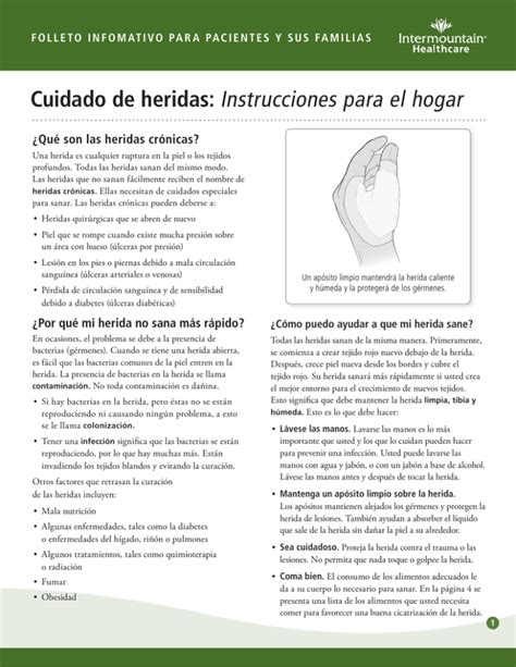 Cuidado De Heridas Intermountain Healthcare