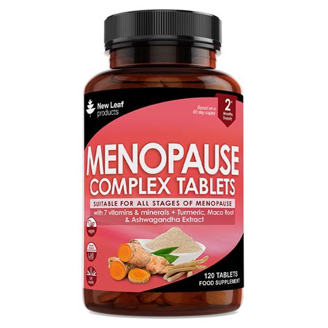 New Leaf Products Menopause Complex Tablets Enriched With Turmeric