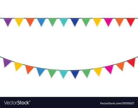 Bunting Festive Flags Royalty Free Vector Image