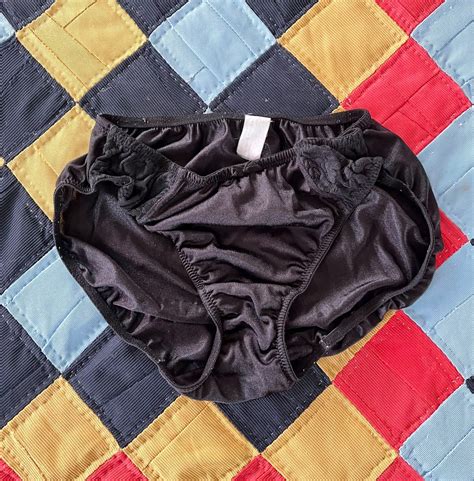Vintage S Black Silky Panties Underwear Lingerie Adult Xs Etsy