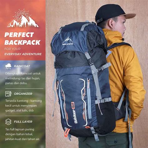 Jual ARGALOKA Tas Ransel Keril Gunung Carrier Pria Camping Kapasitas