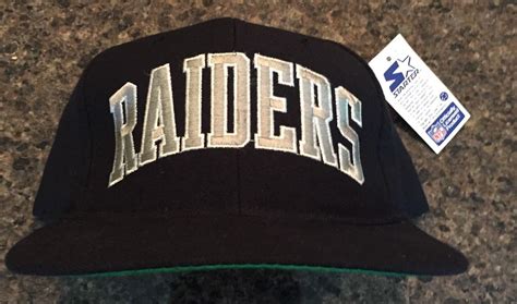 Vintage Los Angeles Raiders Starter Arch Script Snapback Hat Nwa Eazy Cube Rare 1755190628