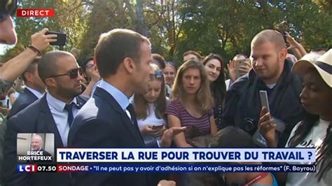 Il Na Jamais Travers La Rue Emmanuel Macron Revient Encore Sur Sa