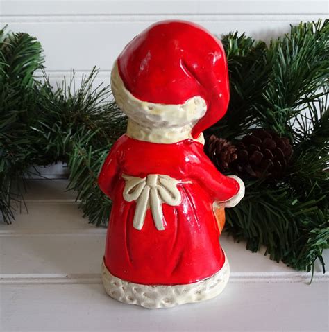 Vintage Mrs Claus Figurine Christmas Lady Decoration Holiday - Etsy