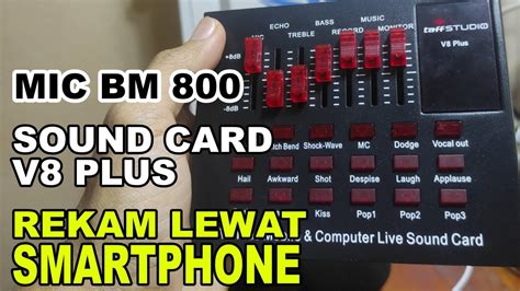 Cara Merekam Suara Soundcard V Plus Dan Hp Android Youtube