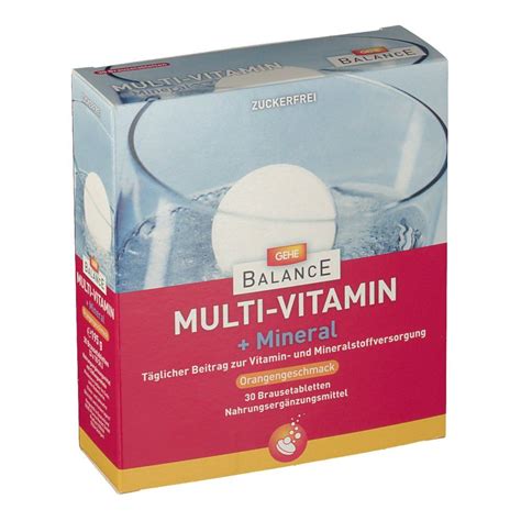 Gehe Balance Multi Vitamin Mineral Orangengeschmack X St Shop