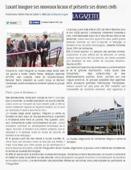 Article De La Gazette Npdc Luxant Corporation