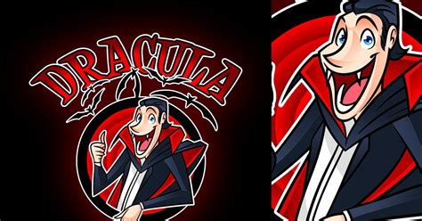 Cartoon Dracula Logo, Graphic Templates - Envato Elements