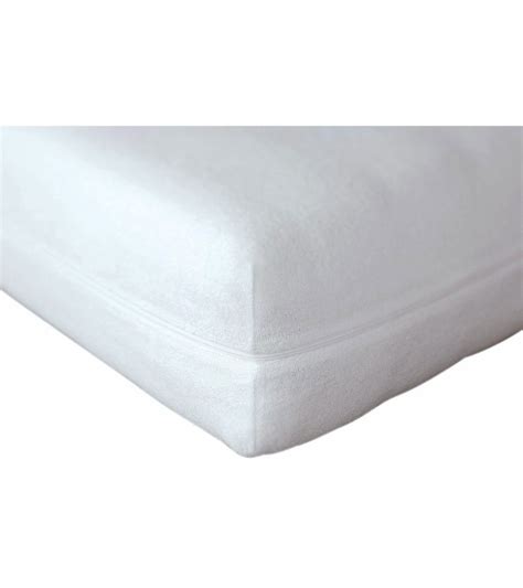 Housse de protection intégrale pour matelas coton blanc 190 x 90