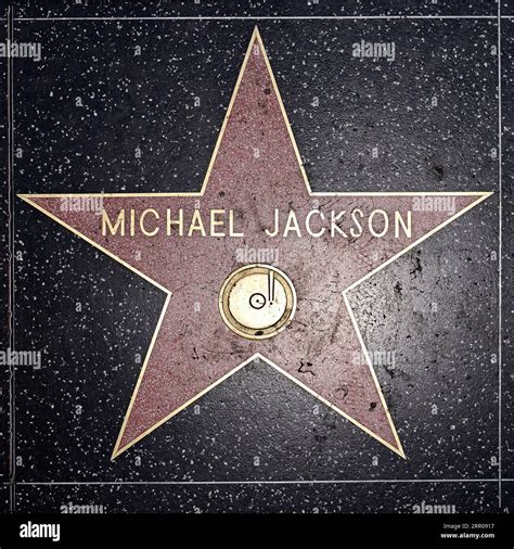 Hollywood Walk of Fame - Michael Jackson Stock Photo - Alamy