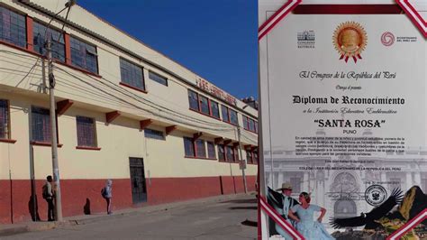 Puno Congreso Reconoce A La Ies Santa Rosa Como Colegio Líder Del