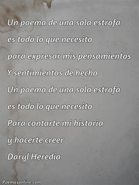 Poemas De 1 Estrofe