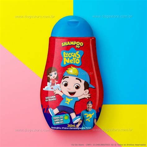 Shampoo Infantil Luccas Neto Todos Os Tipos De Cabelo 260ml Cia Da