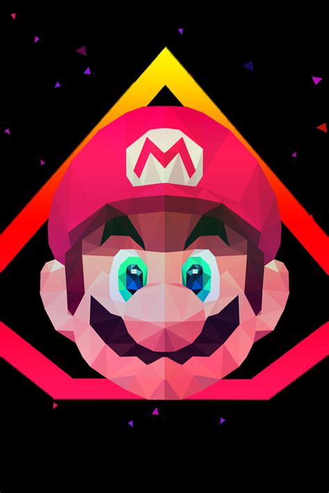 640x960 Mario Low Poly Art iPhone 4, iPhone 4S ,HD 4k Wallpapers,Images,Backgrounds,Photos and ...