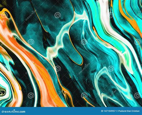 Abstract Neon Modern Painting Details Background Stock Illustration