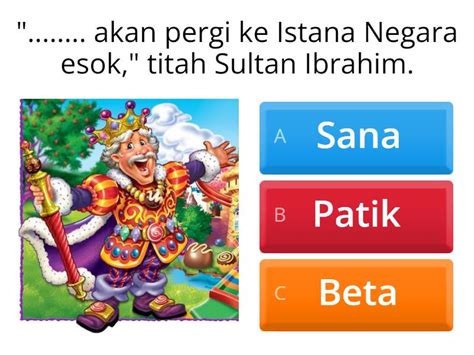 Kata Ganti Nama Diri Bahasa Istana Dan Tunjuk Quiz