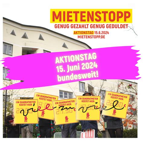 Aktionen Am Mietenstopp Aktionstag