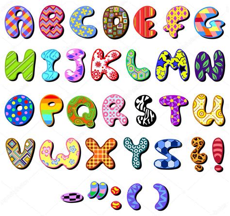 Patterned Alphabet Stock Vector Yayayoyo